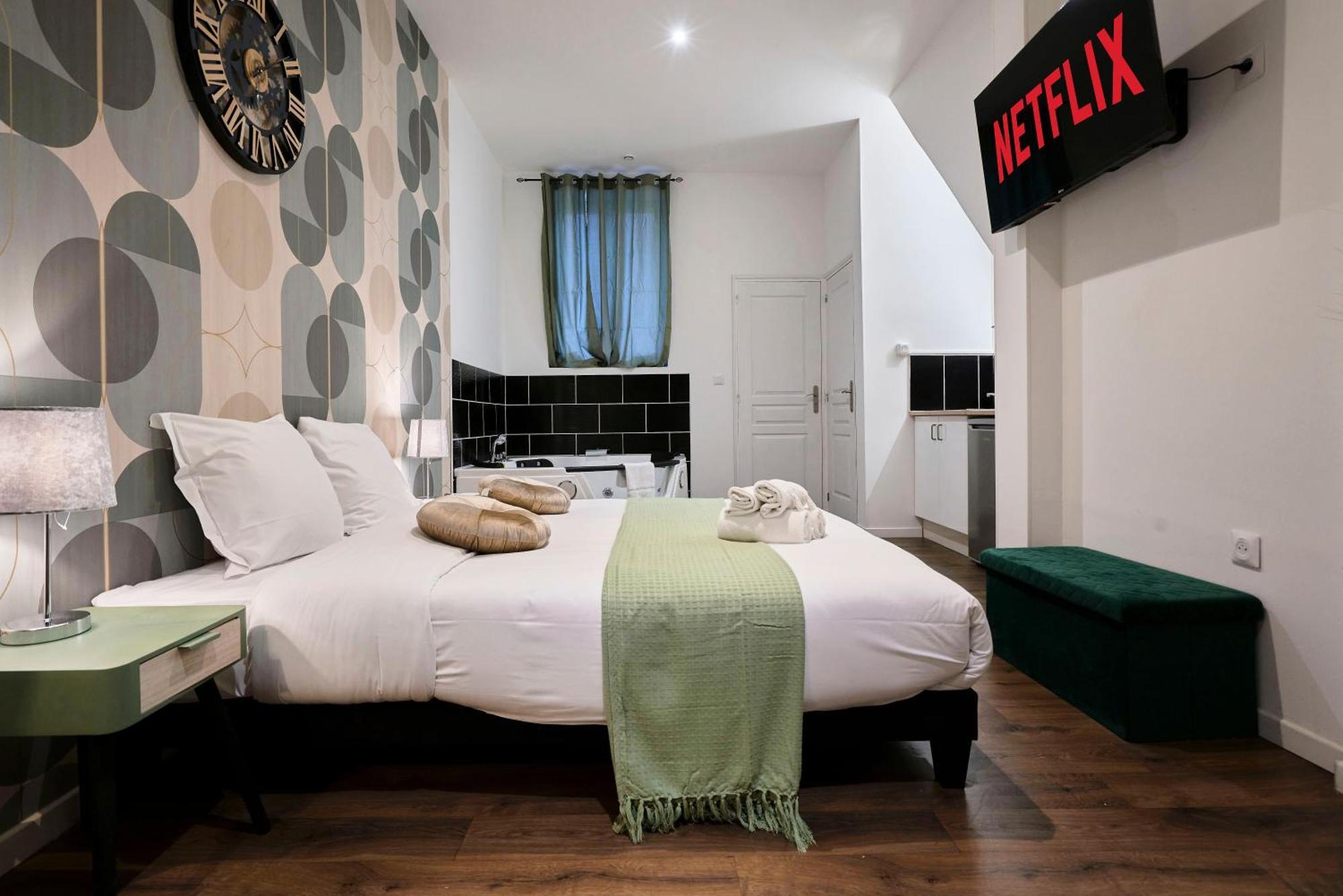 Ferienwohnung Ng Prestige - Miln 1 - Balneo - Wifi & Netflix Roubaix Exterior foto